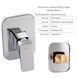 Комплект для душу Qtap Namesti Chrome: Змішувач для душу QTNAM6025102NC + Гігієнічний набір QTSETCRMA021 + Підключення QTCRMBH130 SD00053673 фото 3