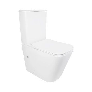 Унітаз підлоговий Qtap Tern Ultra Quiet безобідковий з сидінням Soft-Close QT17226003AW White SD00051948 фото
