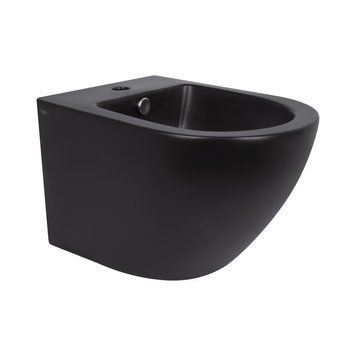 Біде підвісне Qtap Robin 495х370х325 Matt black QT1355046FMB SD00042545 фото