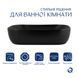 Комплект Qtap Robin: Раковина накладна прамокутна 600x390x150 мм Matt Black + Донний клапан PU03 SD00053420 фото 3