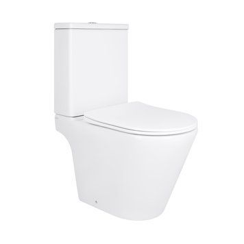 Унітаз підлоговий Qtap Dove Rimless безобідковий з сидінням Soft-close WHITE QT06228380BW SD00052622 фото