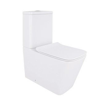 Унітаз підлоговий Qtap Crow Eco безобідковий з сідінням Soft-close QTCRO27W48750 SD00054874 фото