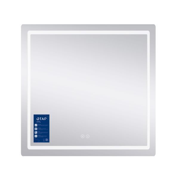 Дзеркало Qtap Mideya (MI2) 700х800 з LED-підсвічуванням Touch, з антизапотіванням, димером, рег. яскравості QT2078DCF7080 SD00054585 фото
