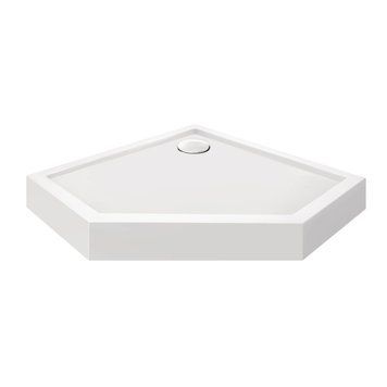 Душовий піддон Qtap Diamond 301112 100x100x12 см + сифон SD00046993 фото