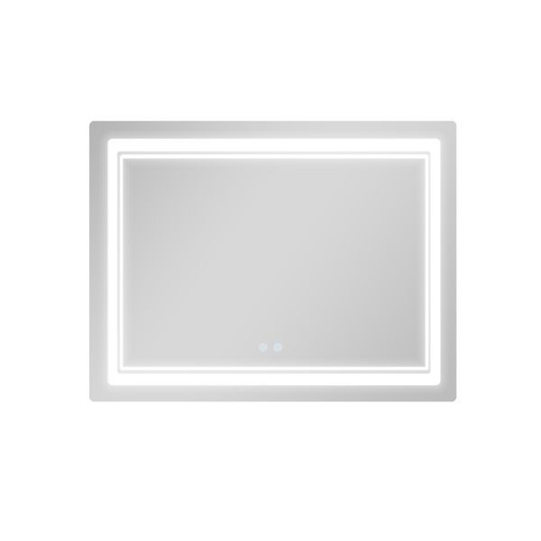 Дзеркало Qtap Cardinal (CA2) 1000х800 з LED-підсвічуванням Touch, з антизапотіванням, з димером, рег. темп. кольору (3000-6500K) QT0478C1008048455 SD00054579 фото