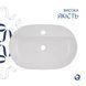 Комплект Qtap Scorpio: Раковина накладна овальна 600х400х120 мм White + Донний клапан PU02 SD00053439 фото 4
