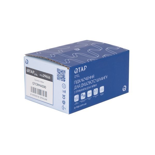 Тримач для ручного душу Qtap Spojeni округлий QTCRMA030 Chrome (Porter) SD00035715 фото