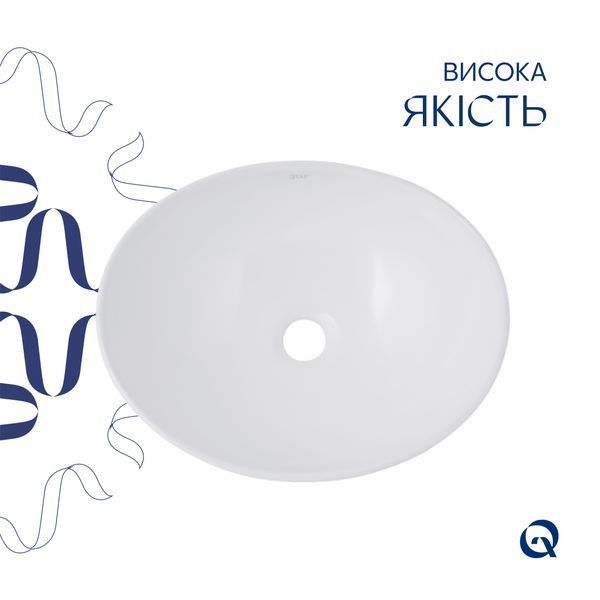 Раковина-чаша Qtap Dove 415x340x140 White QT06116062AW SD00052907 фото
