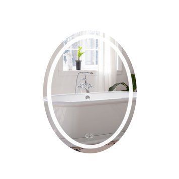 Дзеркало Qtap Mideya 500х700 з LED-підсвічуванням Touch, з антизапотіванням, димером QT2078NCR5070W SD00051753 фото