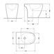 Біде підлогове Qtap Presto Quadro 540&times;340&times;400 мм, White QTPRE29W49124 SD00055248 фото 2