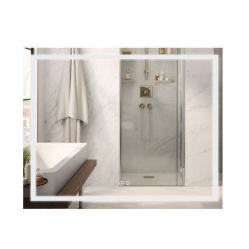 Дзеркало Qtap Mideya (DC-F614) 1000х800 з LED-підсвічуванням Touch, з антизапотіванням, димером QT2078F614W SD00036735 фото