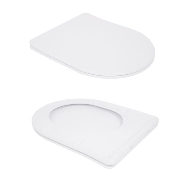 Унітаз підвісний Qtap Swan безобідковий з сідінням Soft-close QT16335180W SD00053469 фото