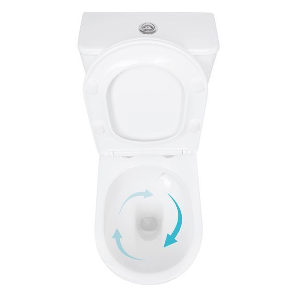Унітаз підлоговий Qtap Arvin Ultra Quiet 630&times;350&times;795 мм з сидінням Soft-close, White QTARV27W49259 SD00055383 фото