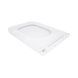 Сидіння для унітазу Qtap (Gemini 520) 448x357x38,5 мм, White, з мікроліфтом, Slim Duroplast, Quick Release QTSC179W49386 SD00055510 фото 4
