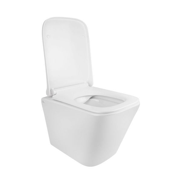 Готове рішення Qtap для ванної кімнати: підвісний унітаз Tern Rimless 490x340x350 + комплект інсталяції Nest 4 в 1 (кругла клавіша Satin) SD00043021 фото