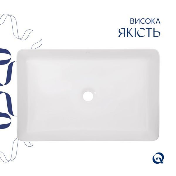 Раковина-чаша Qtap Tern 600x400x110 White QT171180841W SD00052923 фото