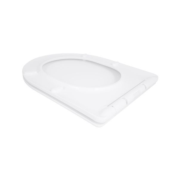 Сидіння для унітазу Qtap (Taurus 490) 422x360x30 мм, White, з мікроліфтом, Slim Duroplast, Quick Release QTSC179W49383 SD00055507 фото
