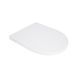 Сидіння для унітазу Qtap (Taurus 490) 422x360x30 мм, White, з мікроліфтом, Slim Duroplast, Quick Release QTSC179W49383 SD00055507 фото 1