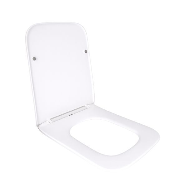 Сидіння для унітаза підлогового (Aries) 445&times;360&times;30 мм, White, з мікроліфтом? Slim Duroplast, Quick Release QT03228302W3 Qtap SD00054056 фото