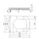 Сидіння для унітаза підлогового (Aries) 445&times;360&times;30 мм, White, з мікроліфтом? Slim Duroplast, Quick Release QT03228302W3 Qtap SD00054056 фото 2